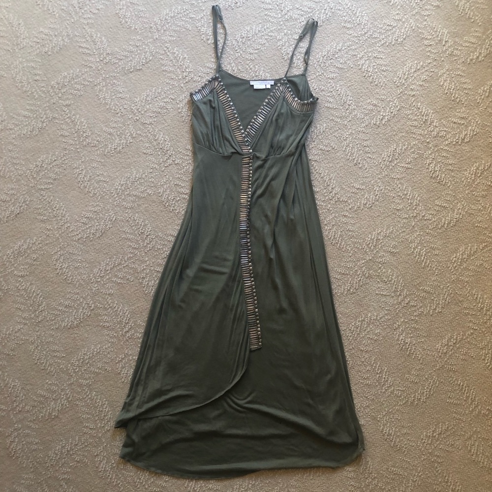 To The Max Olive Green Dress